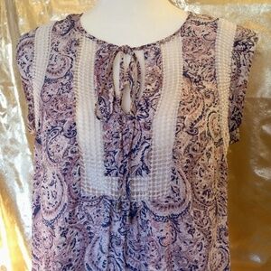 🌵DANIEL RAINN Boho Paisley Blouse